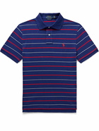 Polo Ralph Lauren - Slim-Fit Striped Cotton-Piqué Polo Shirt - Blue