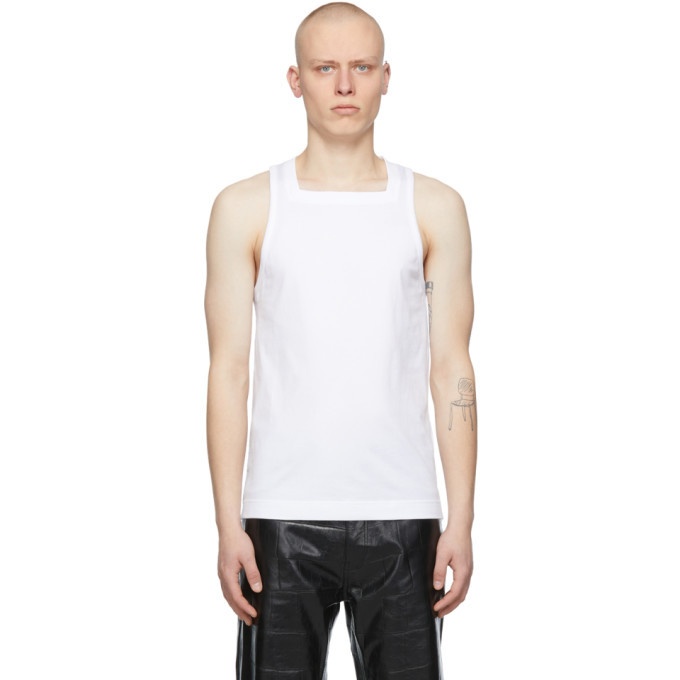 Photo: Givenchy White Square Tank Top