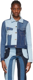 Ahluwalia Blue Rework Denim Jacket