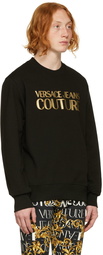 Versace Jeans Couture Black Bonded Sweatshirt