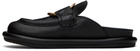 Moncler Black Bell Mules