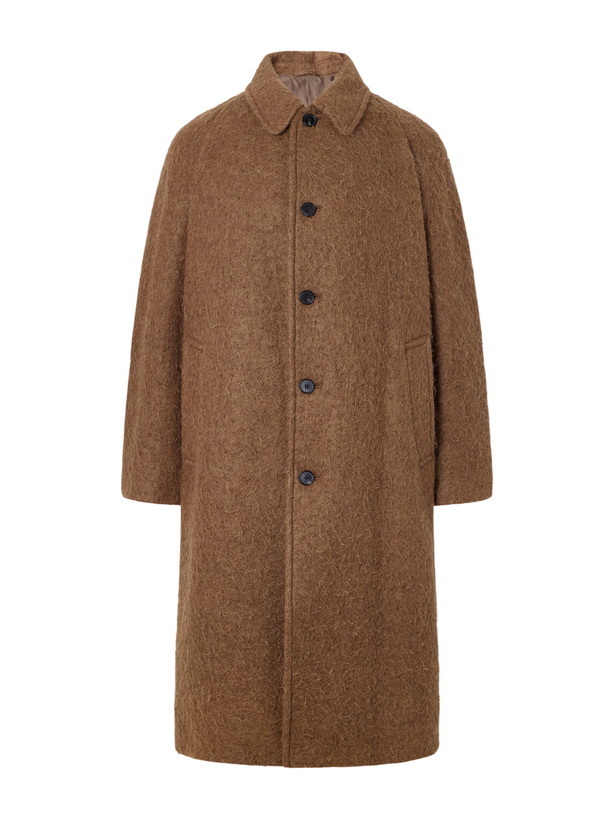 Photo: Kaptain Sunshine - Brushed Wool-Blend Woven Coat - Brown