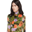 Richard Quinn Multicolor Floral Turtleneck