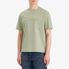 Lanvin Men's Debossed Script Logo T-Shirt in Lin