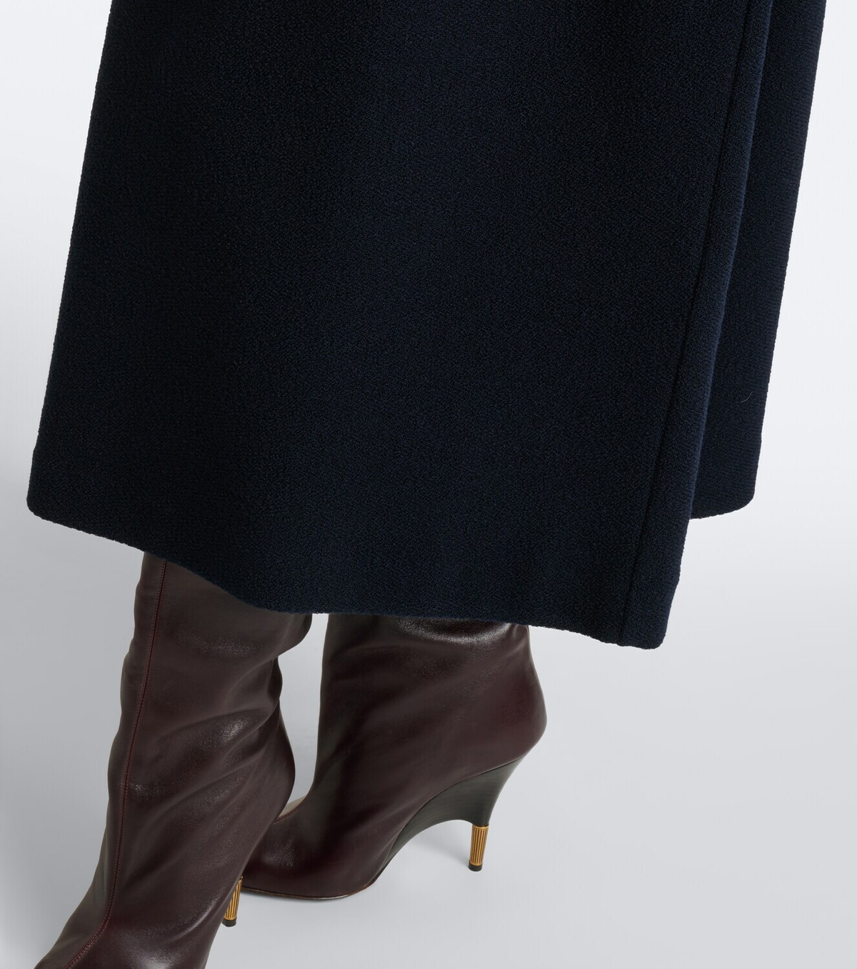 'S Max Mara Wool and cotton-blend midi dress