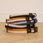 HAY Flat Dog Collar - Small/Medium in Black/White 