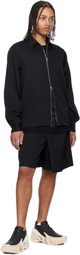 FUMITO GANRYU Black Ventilation Wool Jacket
