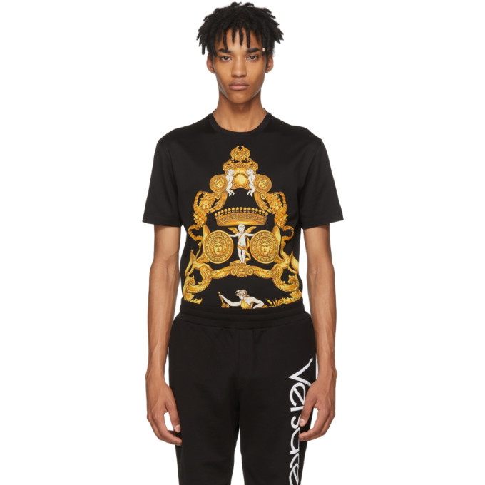Photo: Versace Black and Gold Angels T-Shirt