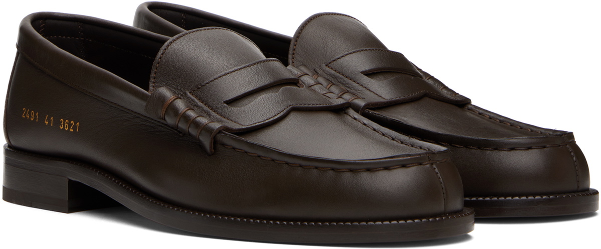 Common Projects Brown Soft Loafers