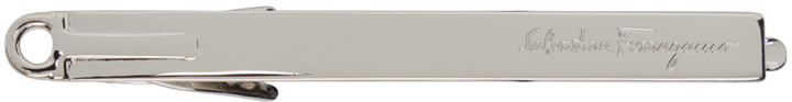Photo: Ferragamo Silver Logo Tie Bar