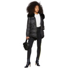 Mr and Mrs Italy Black Down Puffer Parka