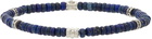 Salvatore Ferragamo Blue BR Beadstone Bracelet