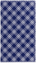 Burberry Blue & White Check Cotton Towel