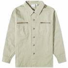 Gramicci x Adsum Cotton Twill Work Shirt in Dry Sage