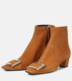 Roger Vivier Belle Vivier suede Chelsea boots
