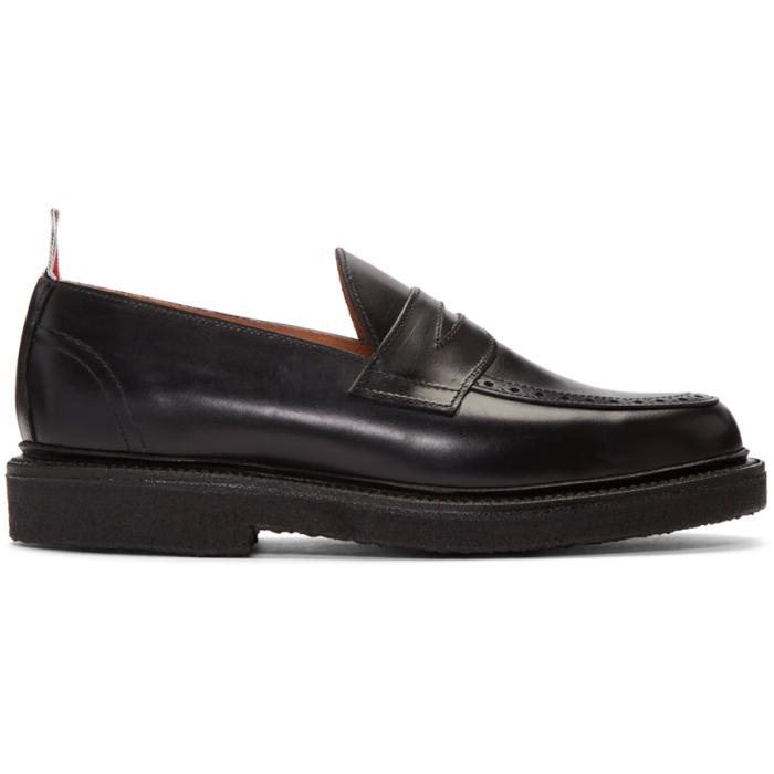 Photo: Thom Browne Black Penny Loafers