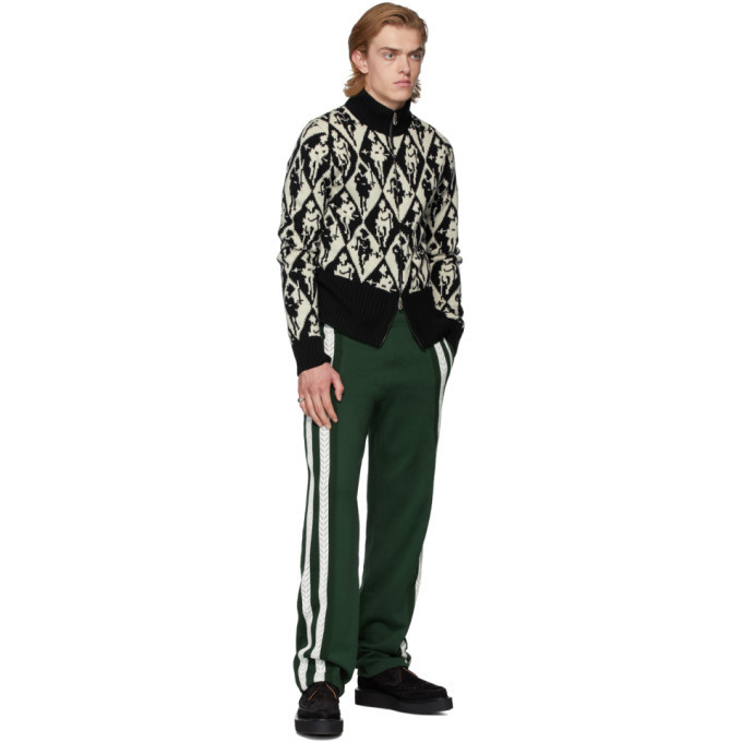 Stefan Cooke Black and White Knit Cardigan Stefan Cooke