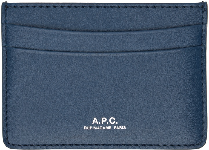 Photo: A.P.C. Navy André Card Holder