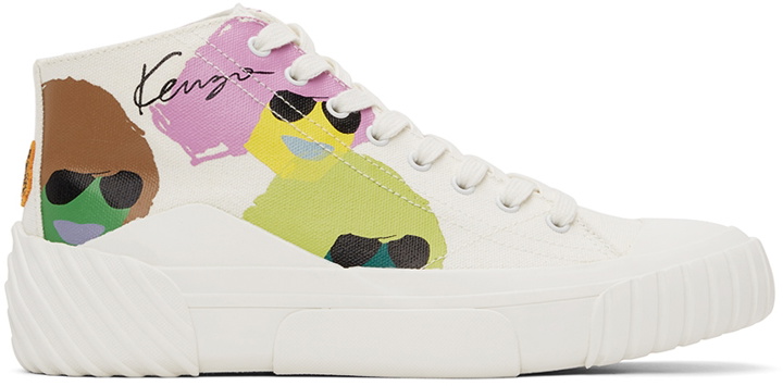 Photo: Kenzo White Tiger Crest High Sneakers