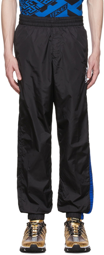 Photo: Versace Black Nylon Track Pants