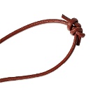 hobo 5 Hook Leather Cord Key Ring in Brown