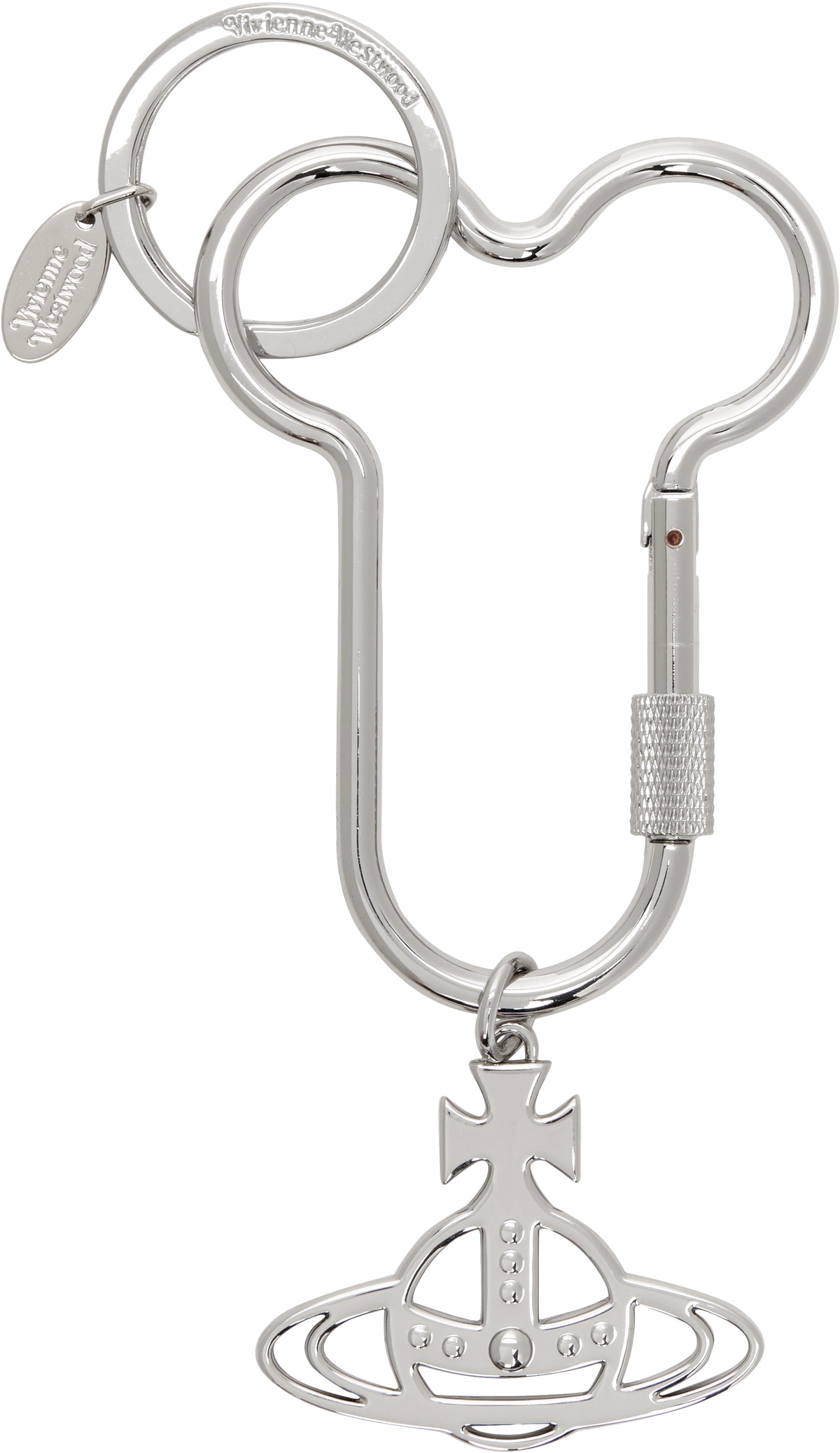 VIVIENNE WESTWOOD Silver Carabinerキーホルダー Silver Penis Carabiner Keychain by Vivienne Westwood on Sale