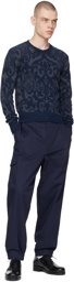 Vivienne Westwood Navy & Gray Iron Orb Sweater