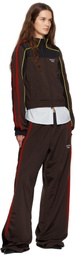 Martine Rose Brown Shrunken Track Jacket