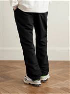 Pasadena Leisure Club - Straight-Leg Logo-Appliquéd Shell Sweatpants - Black