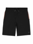 Paul Smith - Straight-Leg Logo-Appliquéd Cotton-Jersey Shorts - Black