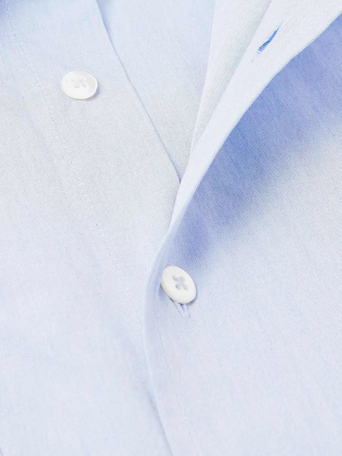 De Bonne Facture - Artist Cotton-Poplin Shirt - Blue