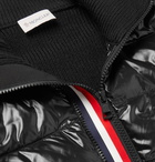 Moncler - Panelled Virgin Wool and Quilted Shell Down Jacket - Black