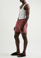 Boss Iconic Logo-print Shell Swim Shorts Red