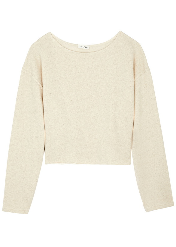 Photo: American Vintage Itony Cotton-blend Sweatshirt Cream
