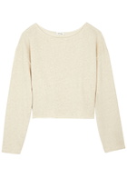 American Vintage Itony Cotton-blend Sweatshirt Cream