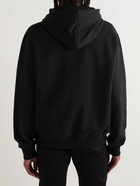 Balmain - Logo-Print Cotton-Jersey Hoodie - Black