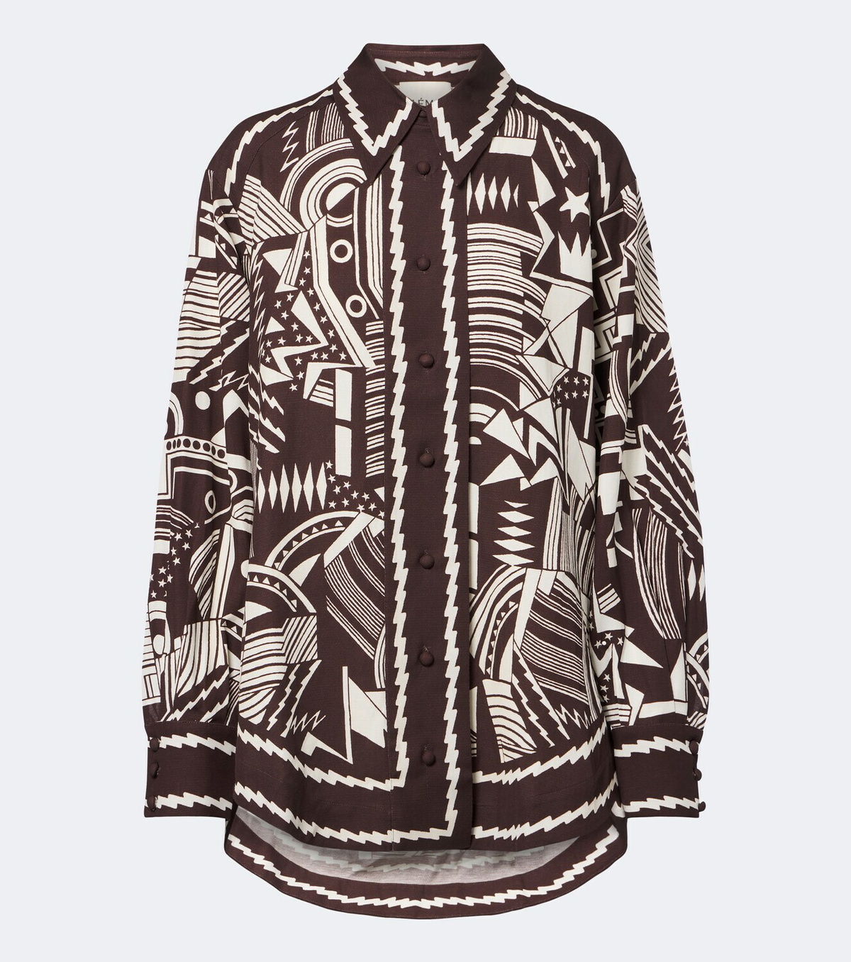 Alémais Lori printed cotton poplin shirt