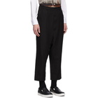 Comme des Garcons Homme Black Herringbone Trousers