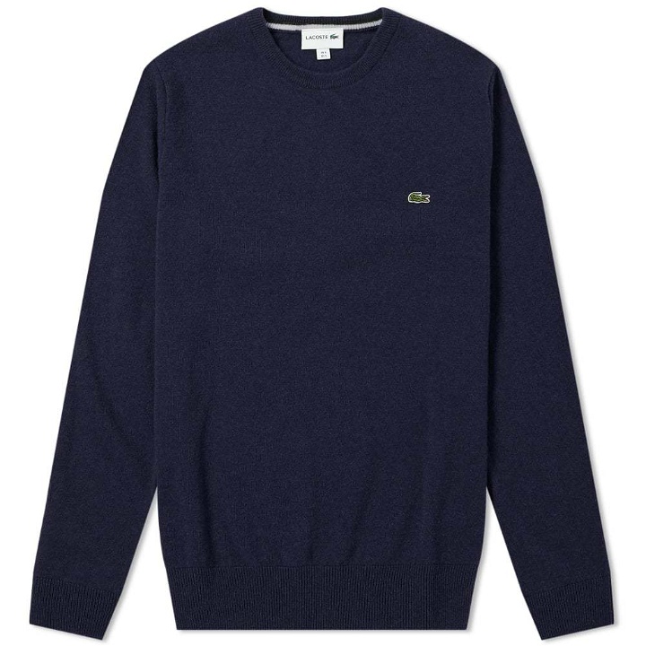 Photo: Lacoste Lambswool Crew Knit
