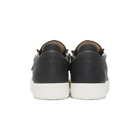 Giuseppe Zanotti Black and Beige Plaid Low-Top Sneakers