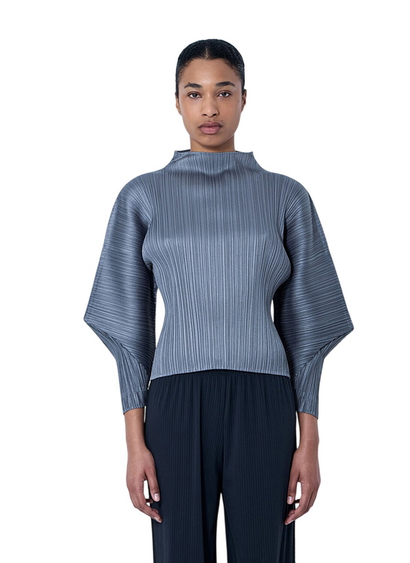 Photo: Pleats Please Issey Miyake Pleated High-Neck Top