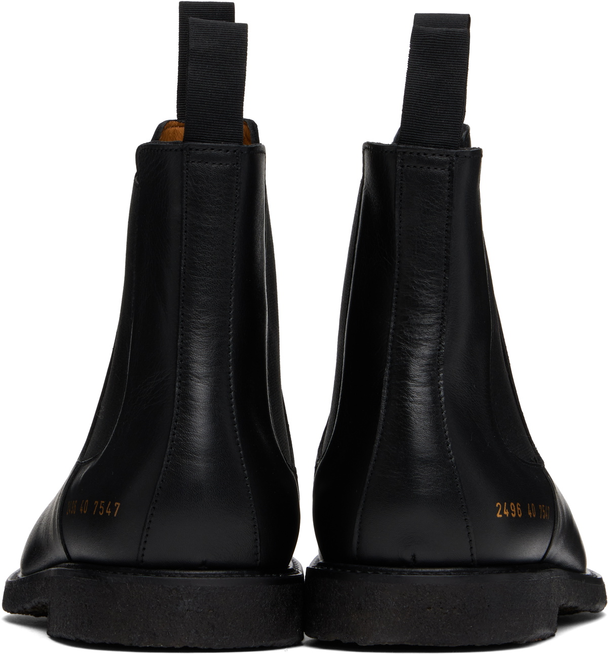 Common Projects Black Classic Chelsea Boots