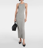 Toteme Ribbed-knit cotton-blend jersey midi dress