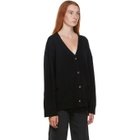 Toteme Black Wool Vinci Cardigan
