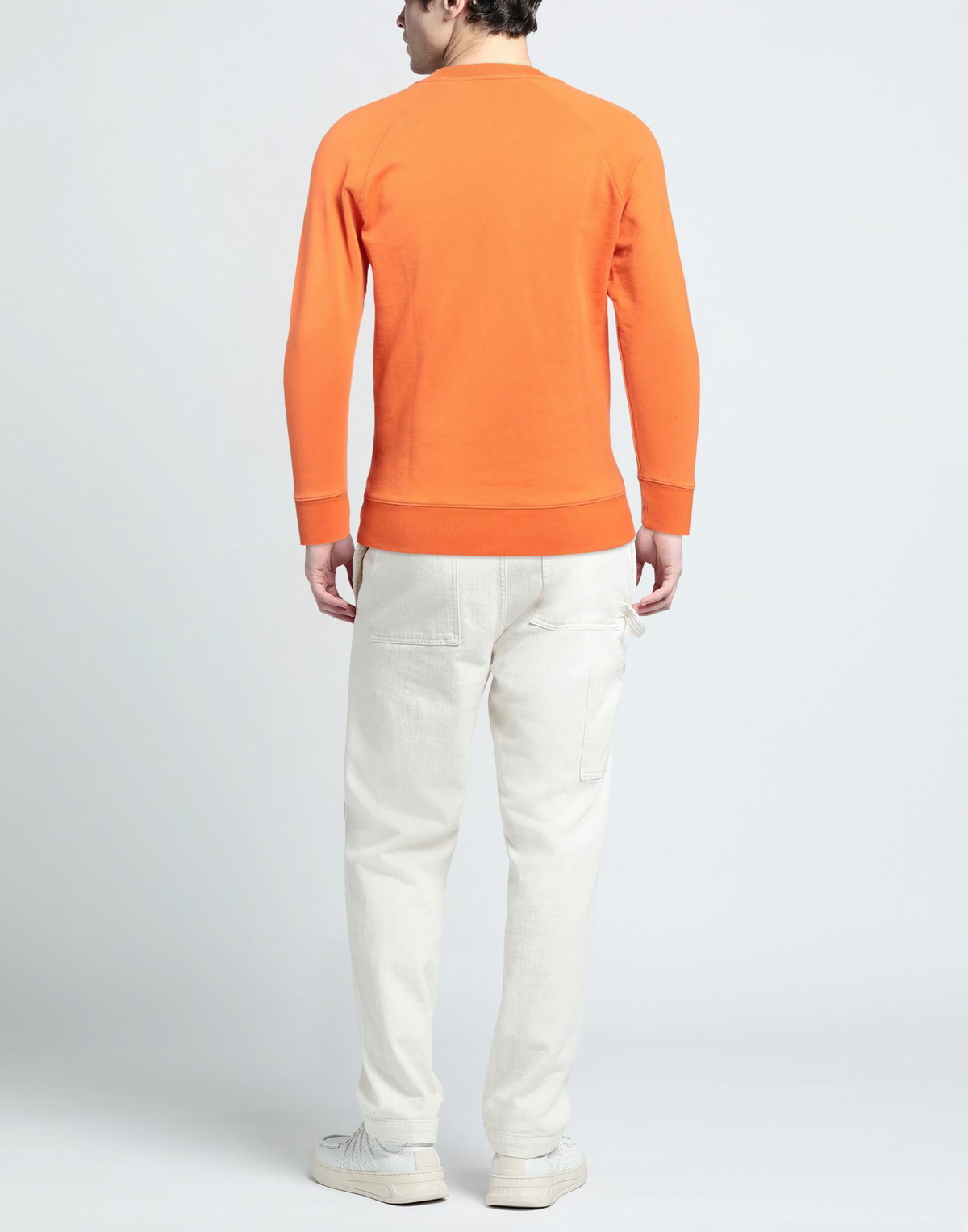 Maison Kitsuné Mens Sweatshirt in Orange