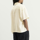 MKI Men's Loose Weave Check Vacation Shirt in Bone