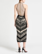 Balmain Womens Midi skirt in Black
