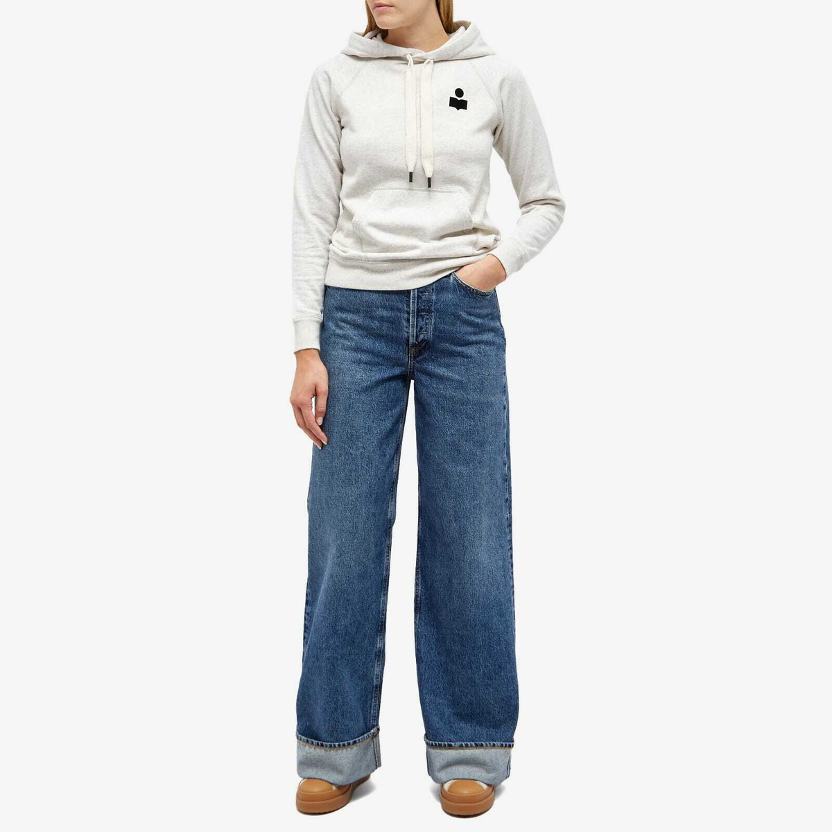 Isabel Marant Étoile Women's Malibu Hoodie in Ecru