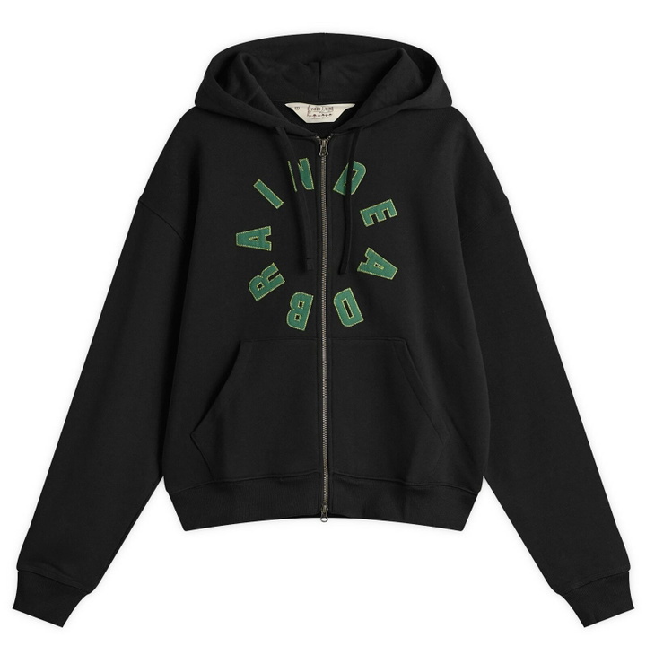 Photo: Brain Dead Men's Collegiate Zip Hoodie in Black