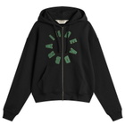 Brain Dead Men's Collegiate Zip Hoodie in Black